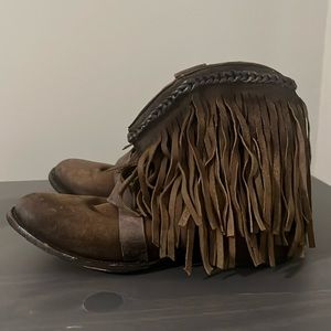 Freebird Dallas Fringe Booties